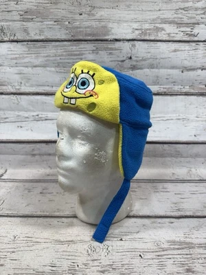 Y2K Bob Esponja Pantalones Cuadrados Cara Jóvenes Niños Polar Invierno Gorro Mitones Conjunto - OS Foto 1 de 4