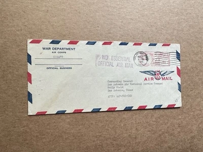 US Military Meter Cover(23) +1946 War Dept Air Corps +WD Essential Official AM - Image 1 of 2