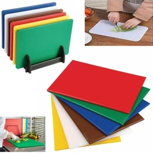 Professional Catering Chopping Boards Colour Coded Cutting Board Set Commercial - Picture 1 of 19