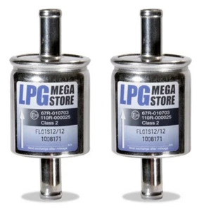 2 Stück Autogas Filter Gasfilter 12 mm LPG CNG 12/12 12mm für z.b. BRC KME - Bild 1 von 1