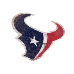 Letrero recortado con logotipo envejecido de los Houston Texans - Imagen 1 de 1