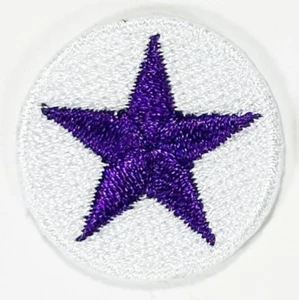 Purple Star Patches Iron On 9 Pack 1" Embroidered Reward Star Sports Patch - Picture 1 of 4