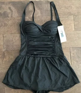 Costume da bagno donna Rose Marie Reid Sweetheart nero con spalline regolabili S 6-8 - Foto 1 di 6