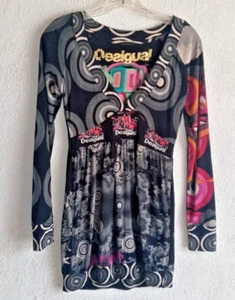 Desigual Michelle Dress Multicolor Allover Art Print Measures Sm Art To Wear - Picture 1 of 11