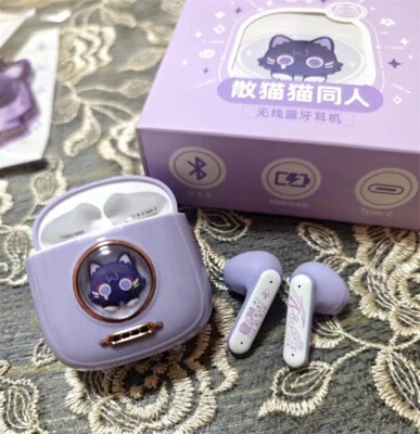 Genshin Impact Wanderer 蓝牙耳塞入耳式 Kopfhörer 耳机 耳机 礼物 — 第 1/4 张图片