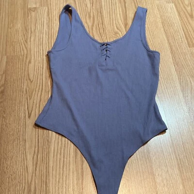 NWT Double Zero ribbed bodysuit large - Image 1 of 4