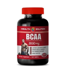 increase muscle size - BCAA 3000mg 1 Bottle - energy supplement 120 Tablets - Picture 1 of 12