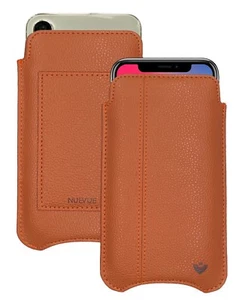 iPhone 13 Pro Hülle BRAUN Faux NueVue Display Reinigt Desinfektion Futter Hülle - Bild 1 von 8