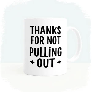Bester Papa aller Zeiten - Danke, dass du nicht herausziehst Tasse, sarkastisches Vatertagsgeschenk - Bild 1 von 1