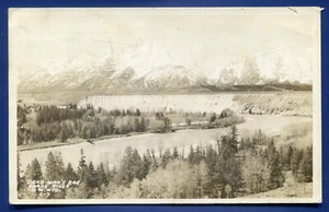 Dead Man's Bar Snake River Wyoming wy Real Photo Postcard RPPC - Picture 1 of 2