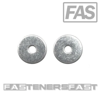 FAS (100) #6 ID x 5/8 OD Stainless Steel Fender Washer Large OD Flat Washers SS