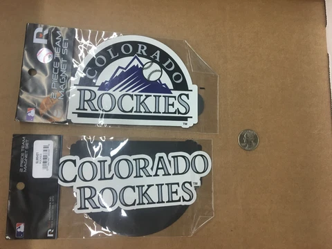 H2) Rico MLB Rockies Team Magnet Set 2 per pack Cover