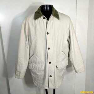 GAP cotton Jacket Coat Mens Size XL off-white/cream - Picture 1 of 7