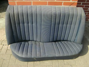 Mercedes W201 Rücksitzbank Sitz blau Stoff Mopf0 - Bild 1 von 3