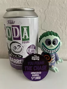 Funko Soda Barrel Chase Unmasked LE 1600 The Nightmare Before Christmas NBC - Picture 1 of 1