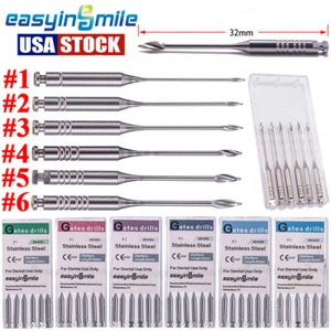 32MM Dental Endodontic Gates Glidden Drill Endo Stainless Reamers Bur Files 1-6# - Picture 1 of 19