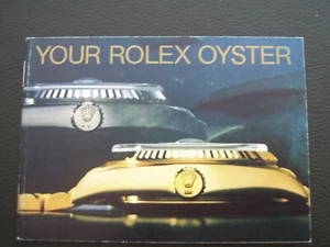 ROLEX YOUR ROLEX OYSTER BOOKLET - ENGLISCH VON 1989 - RARE VINTAGE MANUAL - Picture 1 of 6