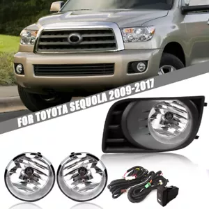 Fog Lamp Lights Assembly Set LED Front Bumper for TOYOTA SEQUOLA 2009-2017 - Picture 1 of 8