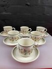 6 x St Michael Marks & Spencer Autumn Leaves Teacups and Saucers 3 Sets