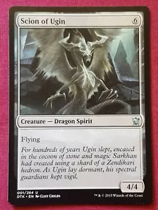 Magic The Gathering DRAGONS OF TARKIR SCION OF UGIN devoid card MTG - Picture 1 of 2