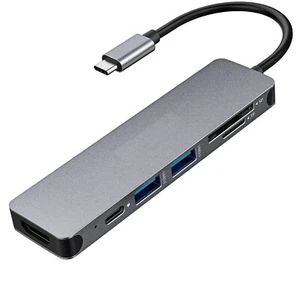 For iPhone 16/Pro/Max/Plus - PD Port 7-in-1 USB-C to 4K HDMI Adapter HDTV - Picture 1 of 7