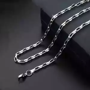 Collana in acciaio inox catena da uomo donna catenina 60cm x 3mm - Foto 1 di 2