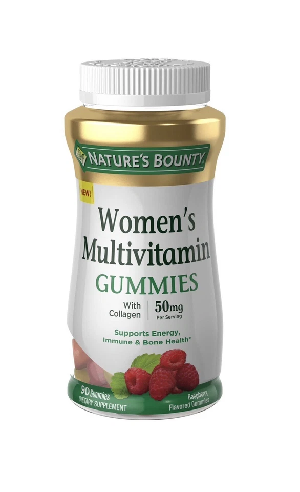 Nature's Bounty Women's Multivitamin Gummies Collagen 50mg 90 Count