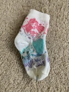 VTG 1990s Disney Little Mermaid Baby Socks  Ariel NEW! High Point Knitting - Picture 1 of 12