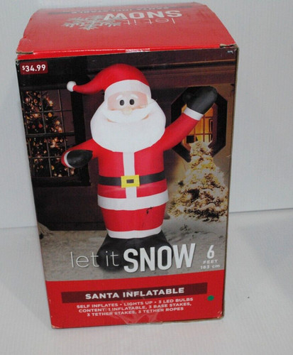 santa airblown inflatable 6 feet | eBay
