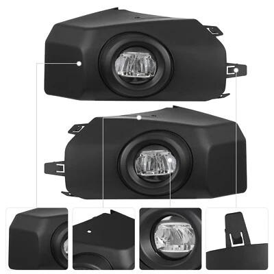 LED Fog Light Daytime Running Light Black Fit For Toyota FJ Cruiser 2007-2014 - Image 1 of 4