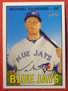 2016 Topps Heritage Michael Saunders #547 (Blue Jays) NM+ - Picture 1 of 1