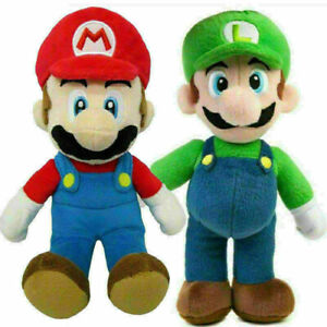 2 Stück Super Mario Bros Goomba Plüsch Puppen Plüschtiere Rot Grün Stofftier 6'' 