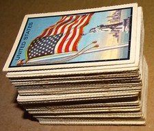 1963 Topps Flag Midgee Cards (82 assorted cards) United States, etc.