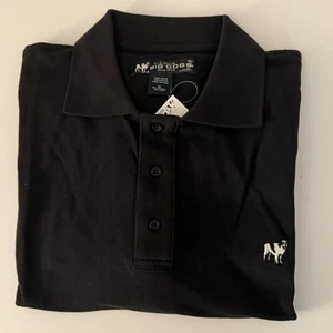 Polo Vintage Big Dogs Uomo Nera 2XL XXL Nuova - Foto 1 di 4