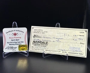 Cheque bancario firmado por Mike Ditka autografiado certificado de autenticidad 10207 - Imagen 1 de 5