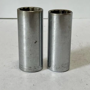 Craftsman Deep Well Sockets 12 pt 1/2" Drive -V- Series 1” 15/16” USA VTG - Bild 1 von 10