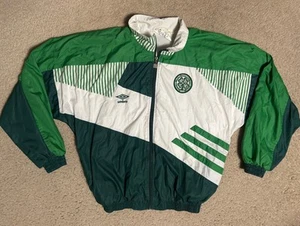 CHAQUETA DE PISTA DE FÚTBOL DE ENTRENAMIENTO CELTA 1991 1992 Umbro PEQUEÑA Para hombres Cremallera De Colección - Imagen 1 de 21