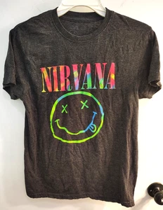 Nirvana Black T Shirt Size Medium - Picture 1 of 3