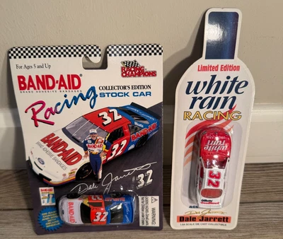 DALE JARRETT BAND-AID WHITE RAIN LOT OF 2 RACING CHAMPIONS ACTION RCCA 1/64 CARS - Image 1 of 4