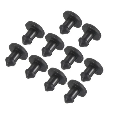 10 x Tapones de silicona con orificio de bloqueo a presión Sello Cubierta Panel Redondo 2,5 mm Negro Foto 1 de 4