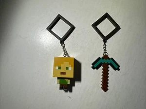 Alex & Axe Schlüsselanhänger 2021 Minecraft Rucksack Buddies Aufhänger 2 Stück Clip-On - Bild 1 von 15