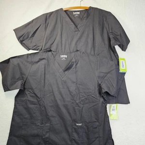 Landau Mens/Womens XL Made Better Unisex Multi Pocket V-Neck Scrub Top - Picture 1 of 15