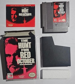The Hunt For Red October NES (CIB) incluye insertos manuales e fotografiados