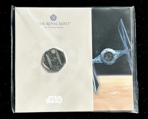 2024 Star Wars The Fighter 50 peniques moneda Royal Mint BUNC Reino Unido paquete sellado - Imagen 1 de 2