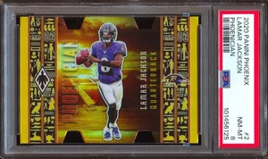 2020 Panini Phoenix Lamar Jackson Phoenician SSP Die Cut PSA 8 Case Hit RARE - Picture 1 of 2