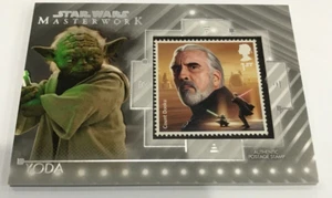 2020 STAR WARS MASTERWORK CARD STAMP RELIC CARD SC-YD YODA & DOOKU - Picture 1 of 2