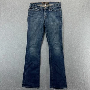 Abercrombie & Fitch Women's Stretch Distressed Denim Bootcut Midrise Jeans Sz 6L - Picture 1 of 12