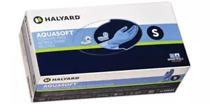 HALYARD AQUASOFT Nitrile Exam Glove SMALL 300/Bx 43933 - Picture 1 of 1