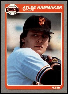 Atlee Hammaker #608 1985 Fleer - Image 1 of 2