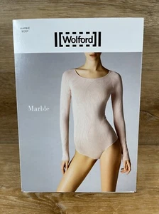 Wolford Marble Body Bodysuit NIB size XSmall Pale Pink - Picture 1 of 5